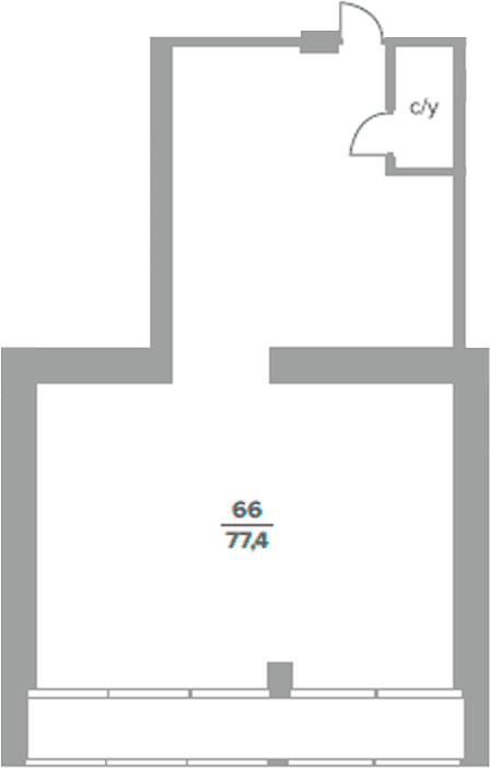 Планировка Студия, 62,3 м² в ЖК Баден-Баден Еткуль